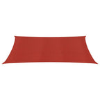 Vidaxl zonnezeil 160 g m² 4x5 m hdpe rood