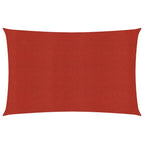 Vidaxl zonnezeil 160 g m² 5x7 m hdpe rood
