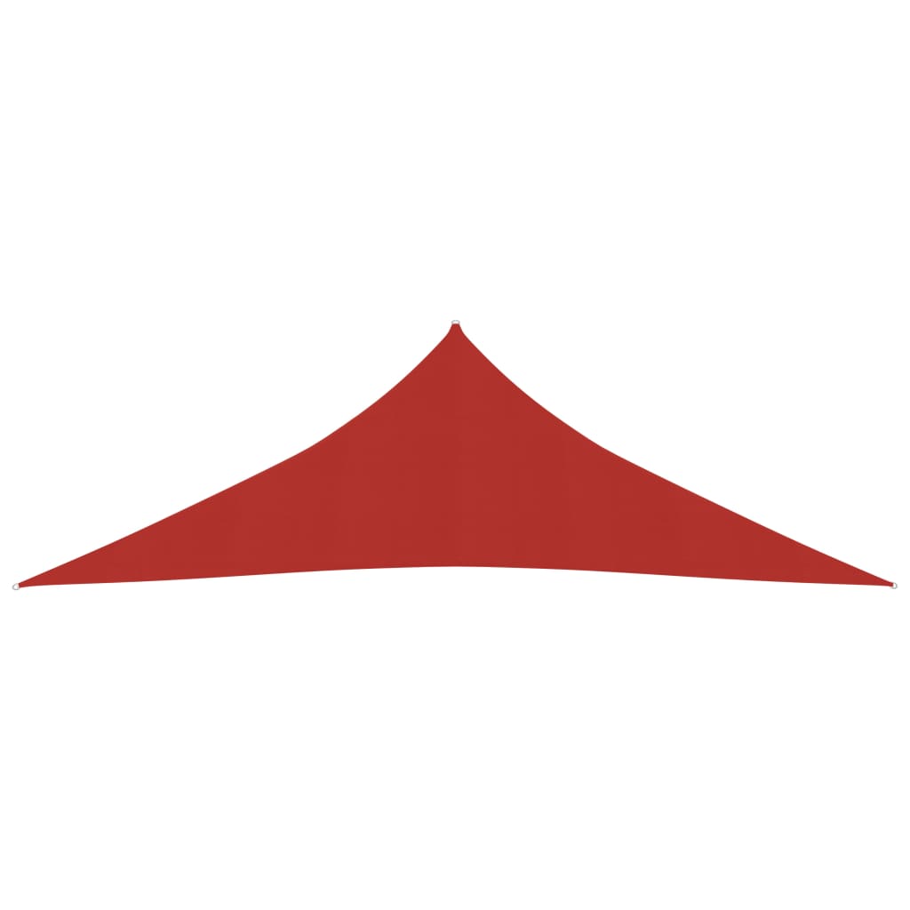 Vidaxl zonnezeil 160 g m² 3,5x3,5x4,9 m hdpe rood