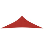 Vidaxl zonnezeil 160 g m² 3,5x3,5x4,9 m hdpe rood