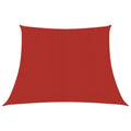 Vidaxl zonnezeil 160 g m² 3 4x2 m hdpe rood