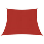 Vidaxl zonnezeil 160 g m² 3 4x2 m hdpe rood