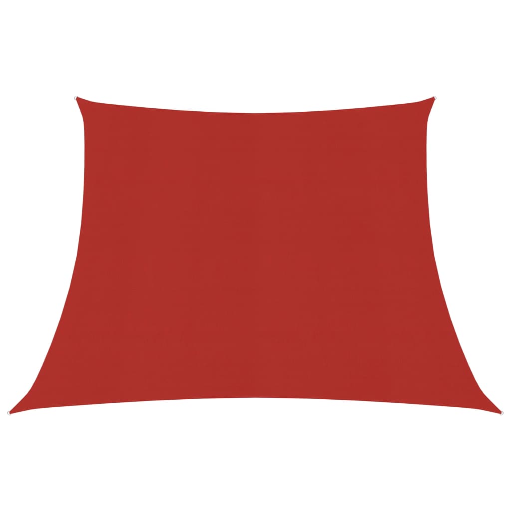 Vidaxl zonnezeil 160 g m² 3 4x2 m hdpe rood