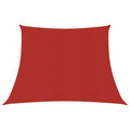 Vidaxl zonnezeil 160 g m² 3 4x3 m hdpe rood