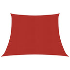 Vidaxl zonnezeil 160 g m² 3 4x3 m hdpe rood