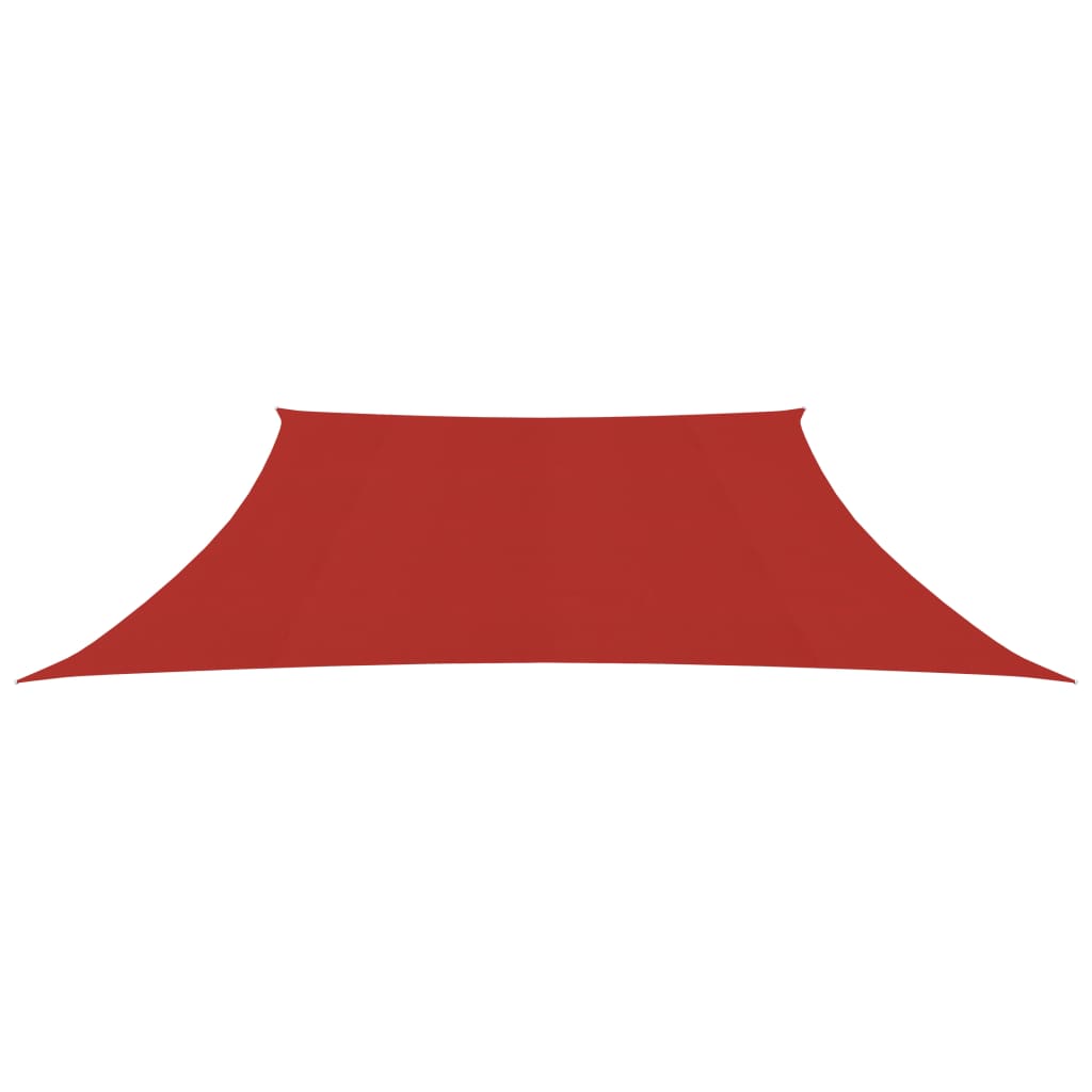 Vidaxl zonnezeil 160 g m² 3 4x3 m hdpe rood
