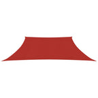 Vidaxl zonnezeil 160 g m² 3 4x3 m hdpe rood