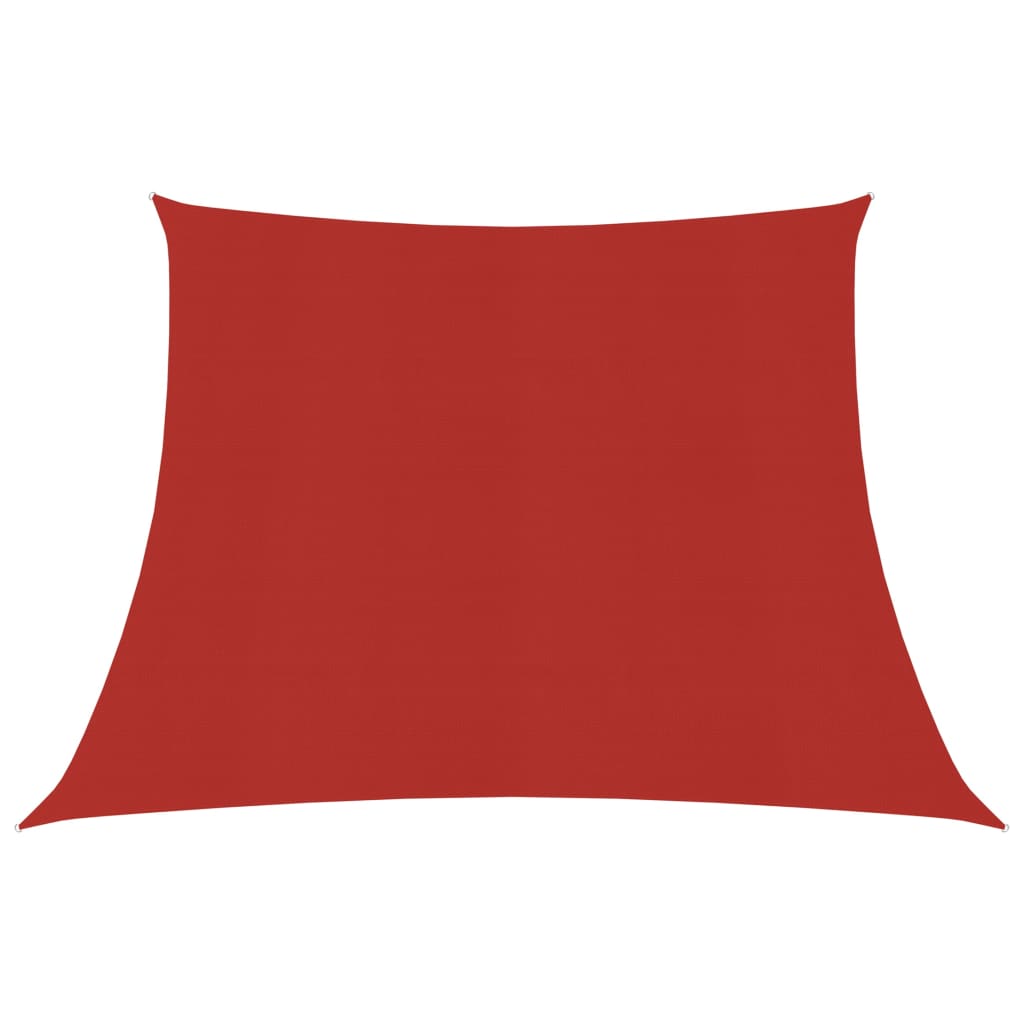 Vidaxl zonnezeil 160 g m² 4 5x3 m hdpe rood