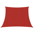 Vidaxl zonnezeil 160 g m² 4 5x3 m hdpe rood