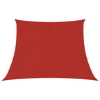 Vidaxl zonnezeil 160 g m² 4 5x3 m hdpe rood