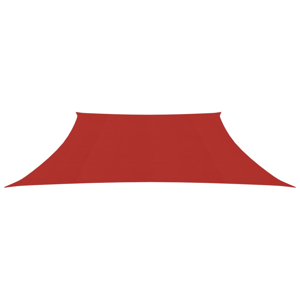 Vidaxl zonnezeil 160 g m² 4 5x3 m hdpe rood