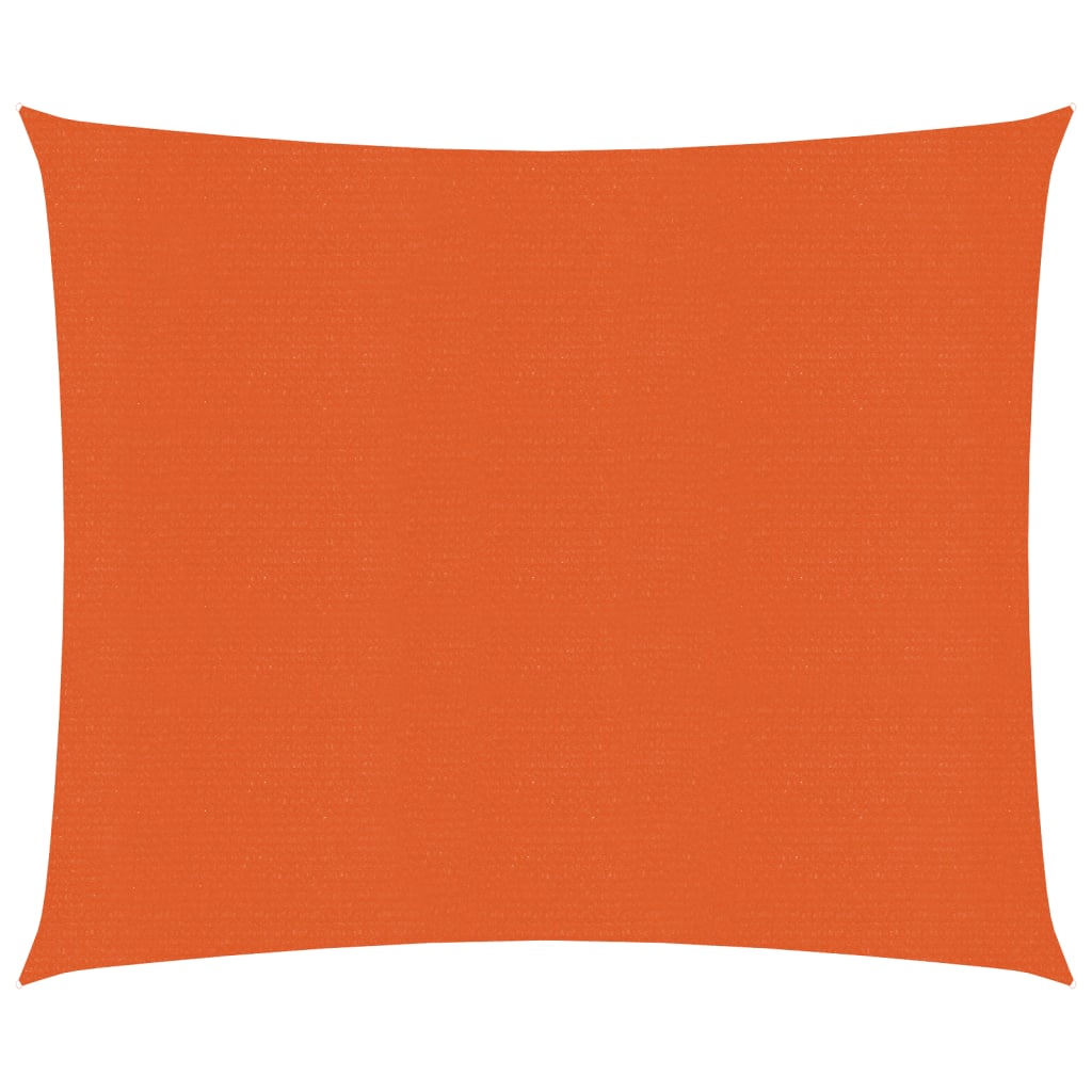 Vidaxl zonnezeil 160 g m² 2,5x2,5 m hdpe oranje