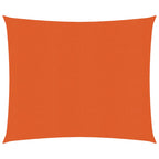 Vidaxl zonnezeil 160 g m² 2,5x2,5 m hdpe oranje