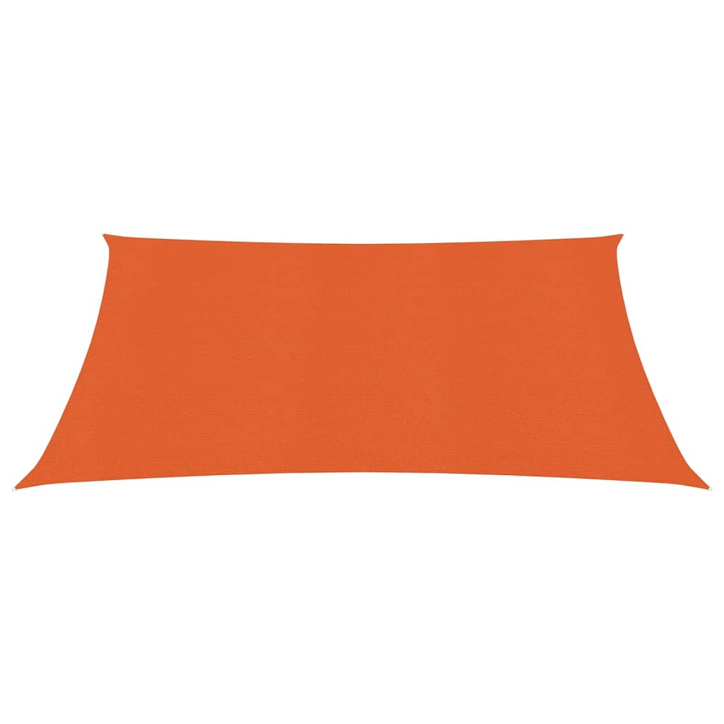 Vidaxl zonnezeil 160 g m² 2,5x2,5 m hdpe oranje