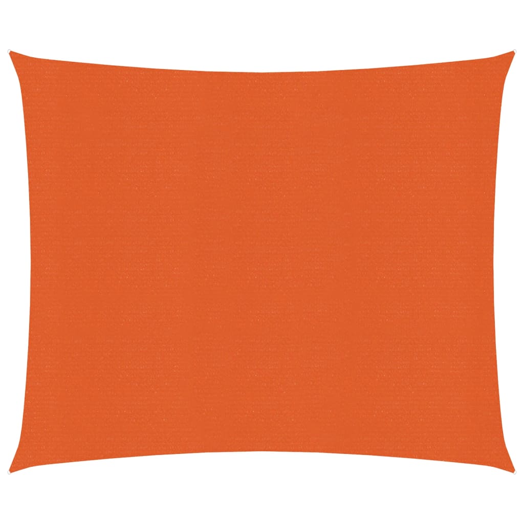 Vidaxl zonnezeil 160 g m² 3x3 m hdpe oranje