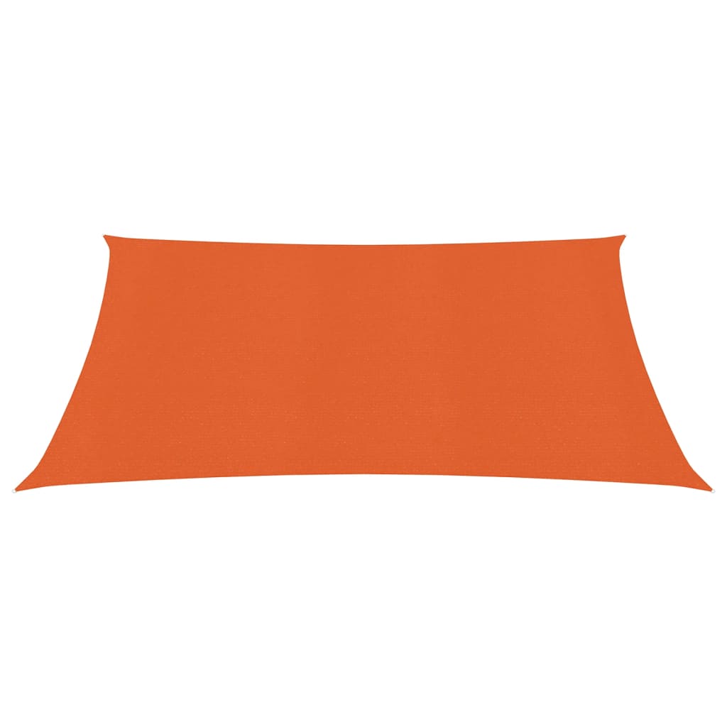 Vidaxl zonnezeil 160 g m² 3x3 m hdpe oranje