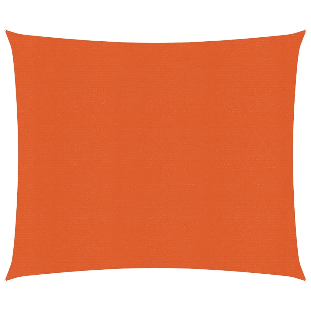 Vidaxl zonnezeil 160 g m² 3,6x3,6 m hdpe oranje
