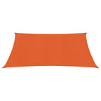 Vidaxl zonnezeil 160 g m² vierkant 4x4 m hdpe oranje