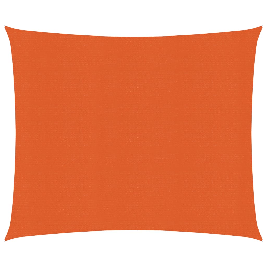 Vidaxl zonnezeil 160 g m² 2,5x3 m hdpe oranje
