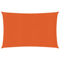 Vidaxl zonnezeil 160 g m² 3x4 m hdpe oranje