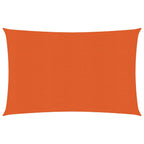 Vidaxl zonnezeil 160 g m² 3x4 m hdpe oranje
