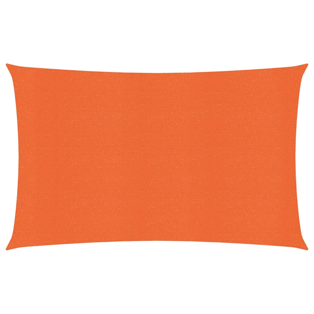 Vidaxl zonnezeil 160 g m² rechthoekig 3x5 m hdpe oranje