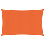 Vidaxl zonnezeil 160 g m² rechthoekig 3x5 m hdpe oranje