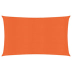 Vidaxl zonnezeil 160 g m² rechthoekig 3x6 m hdpe oranje