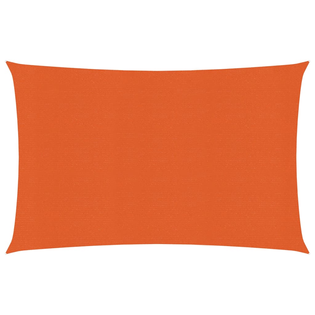 Vidaxl zonnezeil 160 g m² 3,5x4,5 m hdpe oranje