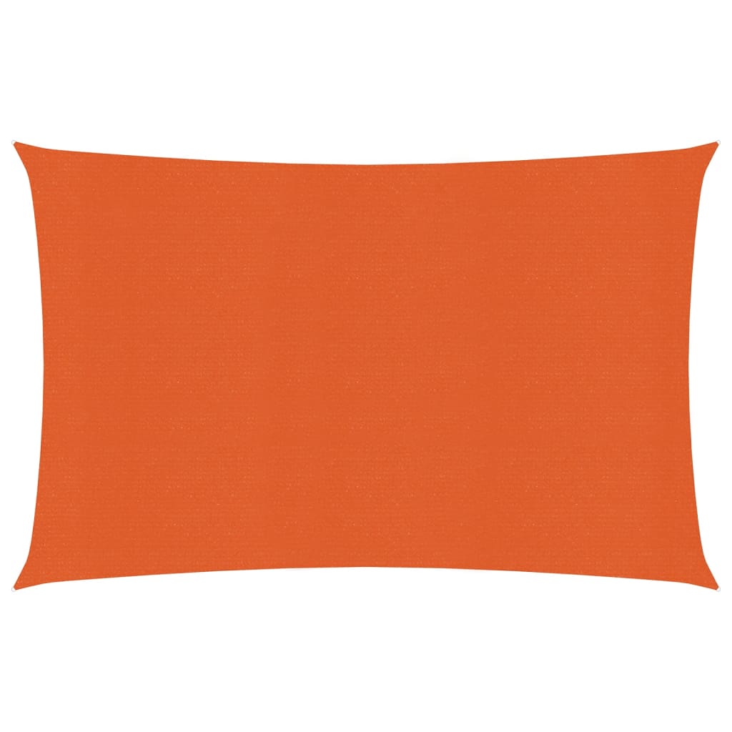Vidaxl zonnezeil 160 g m² rechthoekig 4x5 m hdpe oranje