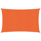 Vidaxl zonnezeil 160 g m² rechthoekig 5x7 m hdpe oranje