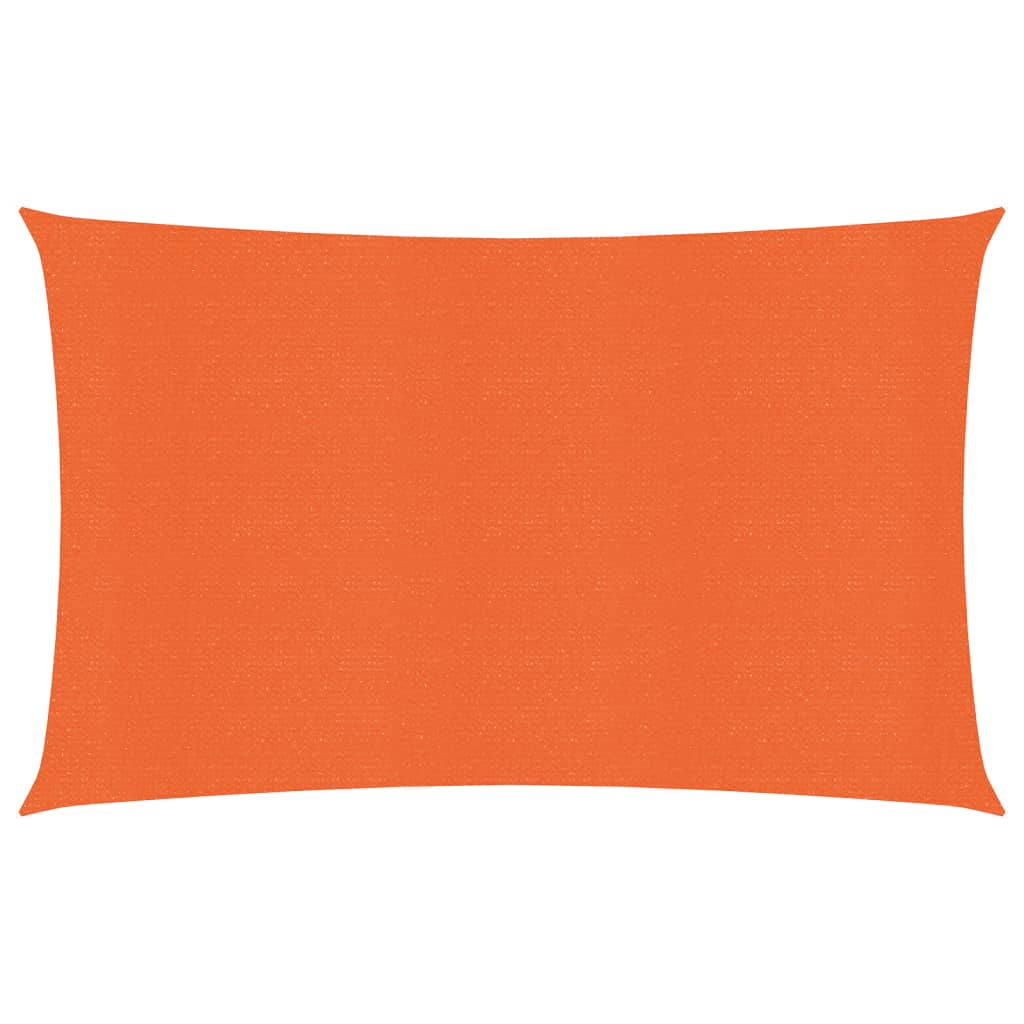 Vidaxl zonnezeil 160 g m² rechthoekig 5x7 m hdpe oranje