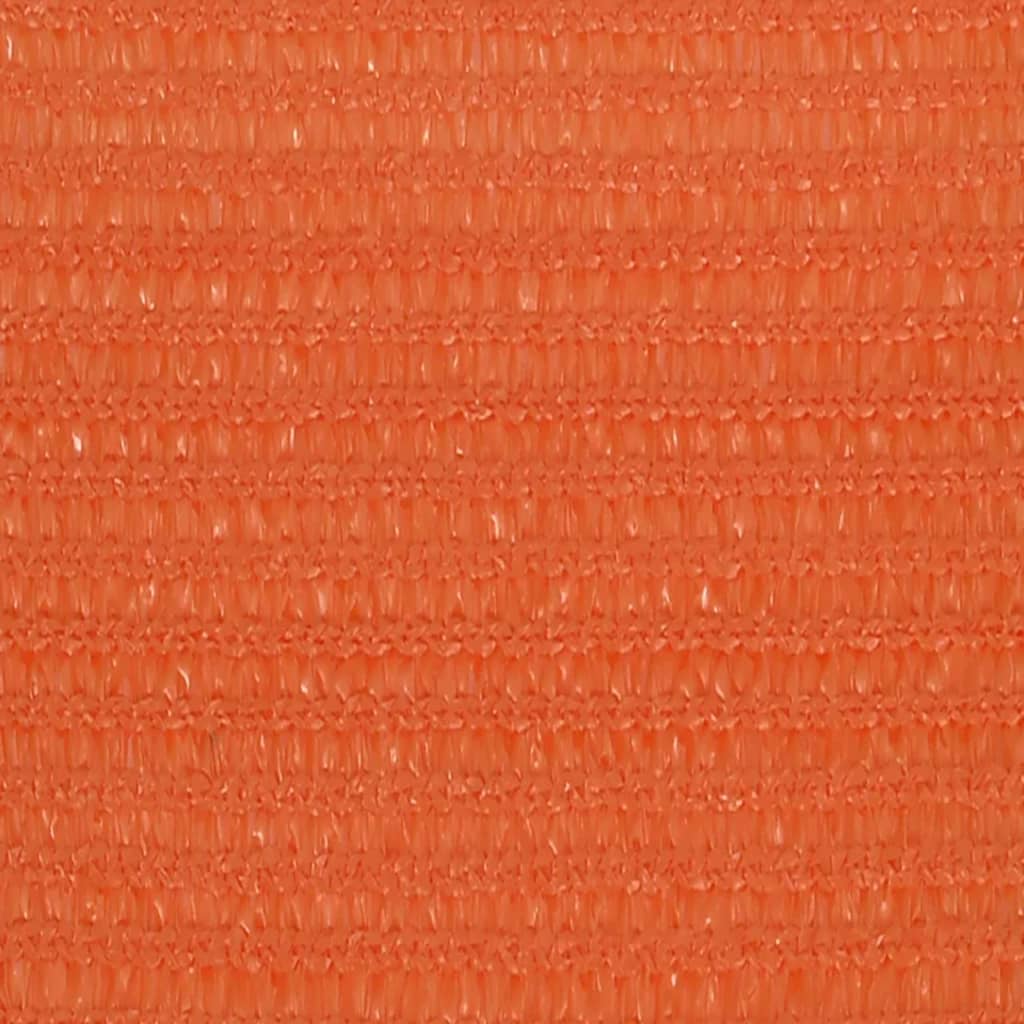 Vidaxl zonnezeil 160 g m² 3,5x3,5x4,9 m hdpe oranje