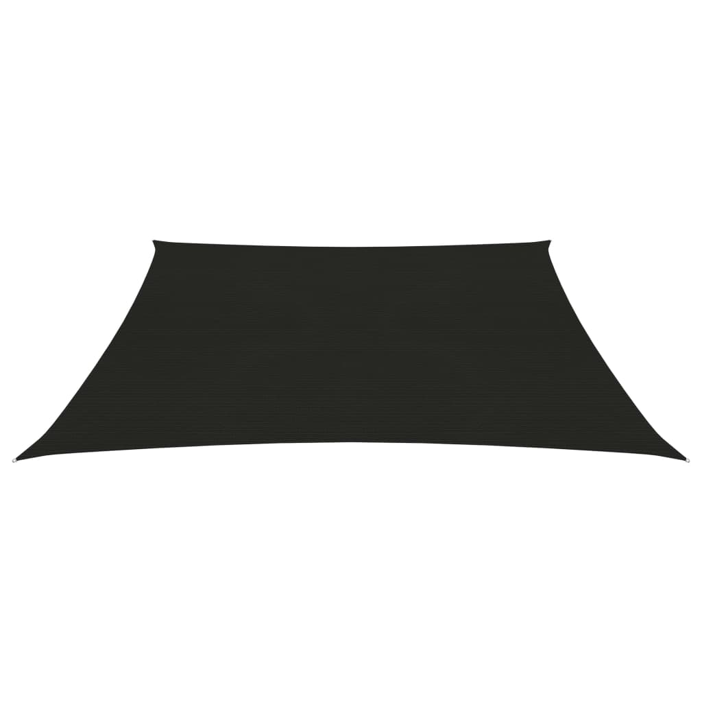 Vidaxl zonnezeil 160 g m² 3x3 m hdpe zwart