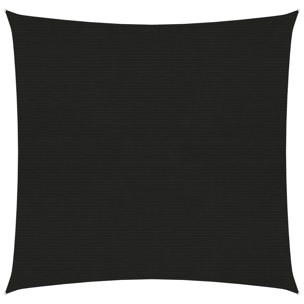 Vidaxl zonnezeil 160 g m² 5x5 m hdpe zwart