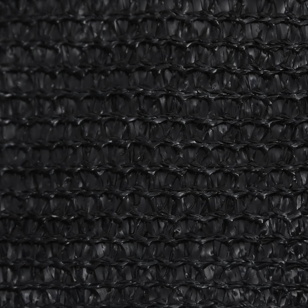 Vidaxl zonnezeil 160 g m² 5x5 m hdpe zwart