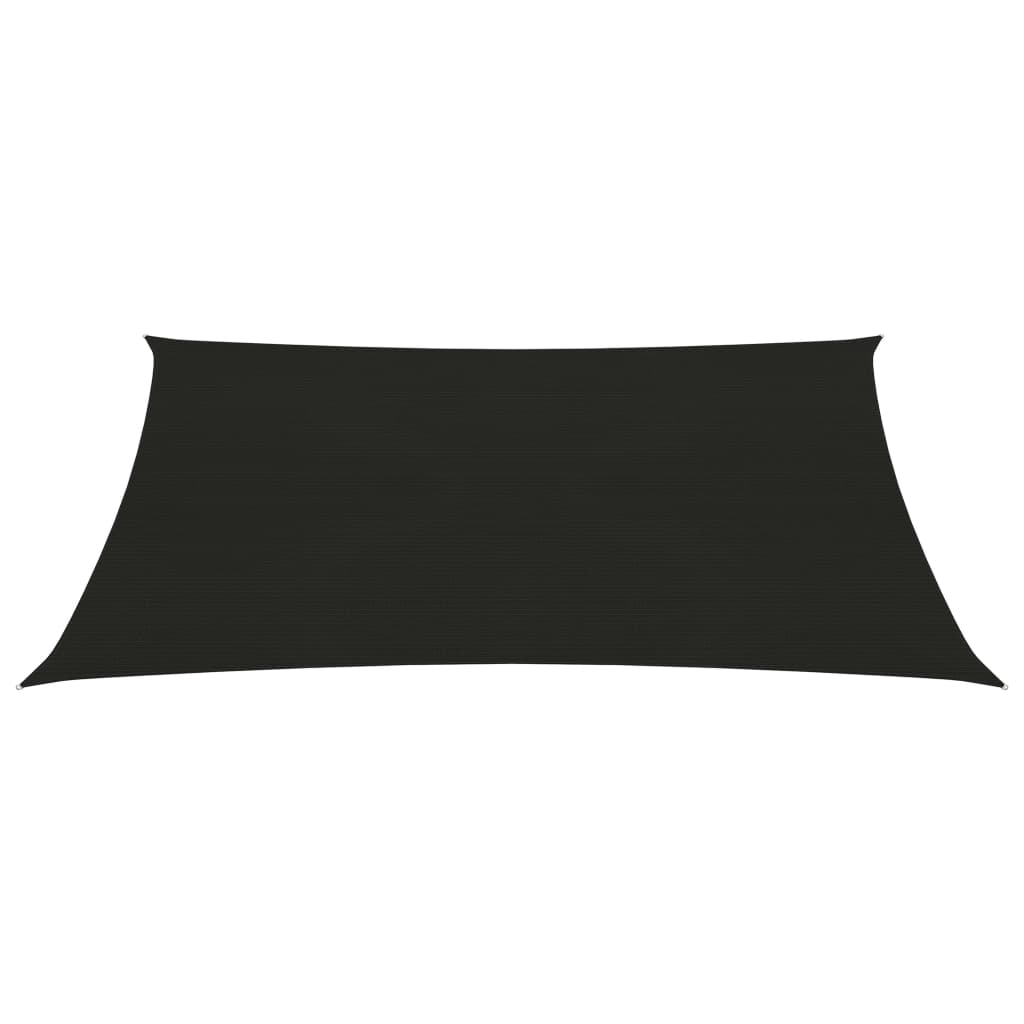 Vidaxl zonnezeil 160 g m² 2x2,5 m hdpe zwart