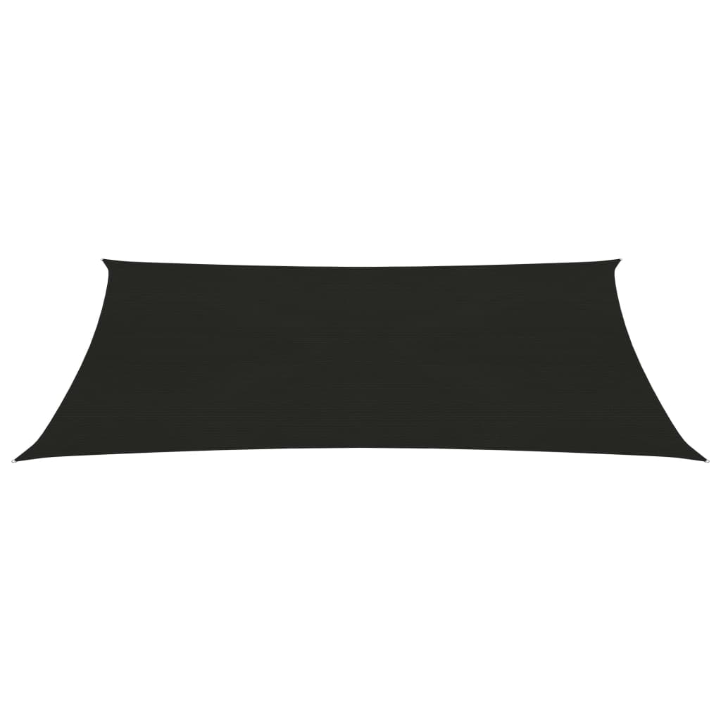 Vidaxl zonnezeil 160 g m² 2x4,5 m hdpe zwart