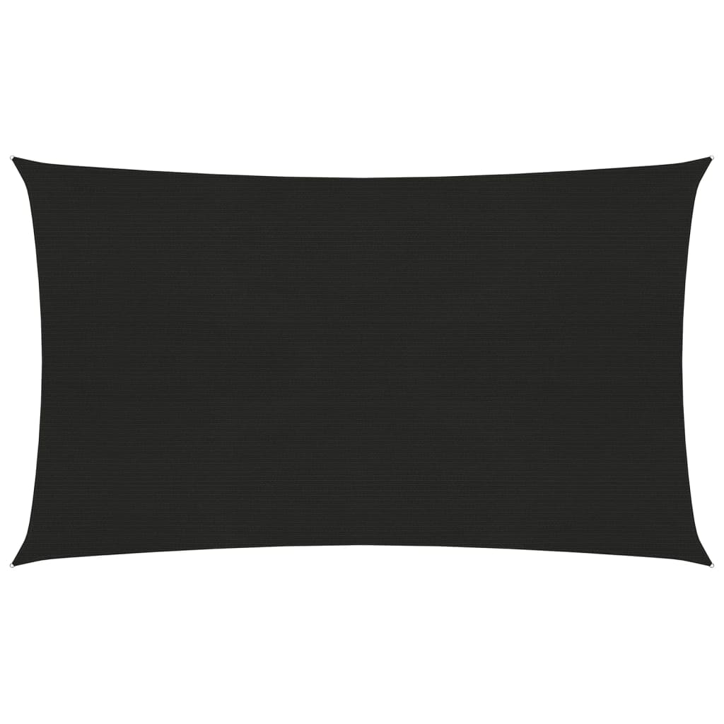 Vidaxl zonnezeil 160 g m² 2x5 m hdpe zwart