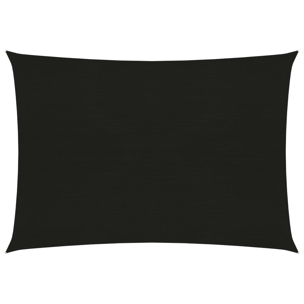 Vidaxl zonnezeil 160 g m² 2,5x4 m hdpe zwart