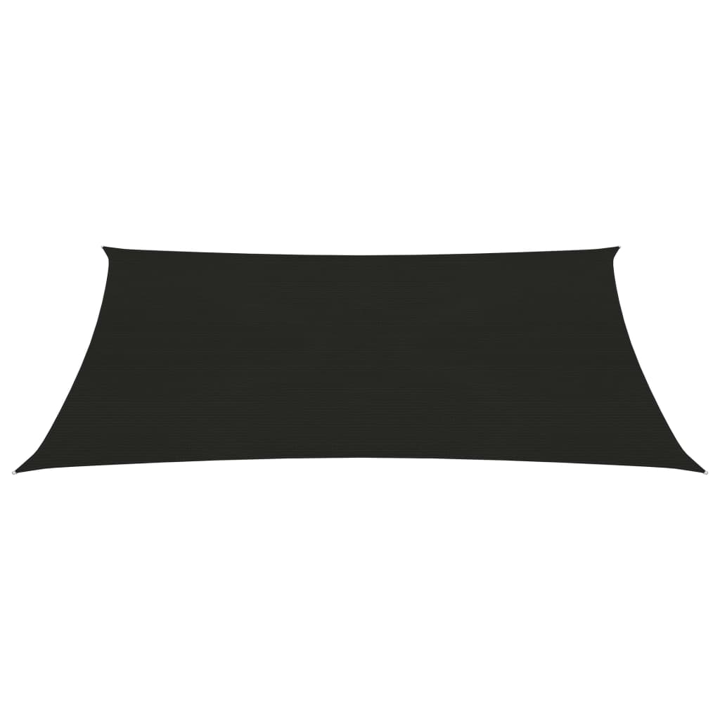 Vidaxl zonnezeil 160 g m² 2,5x4 m hdpe zwart
