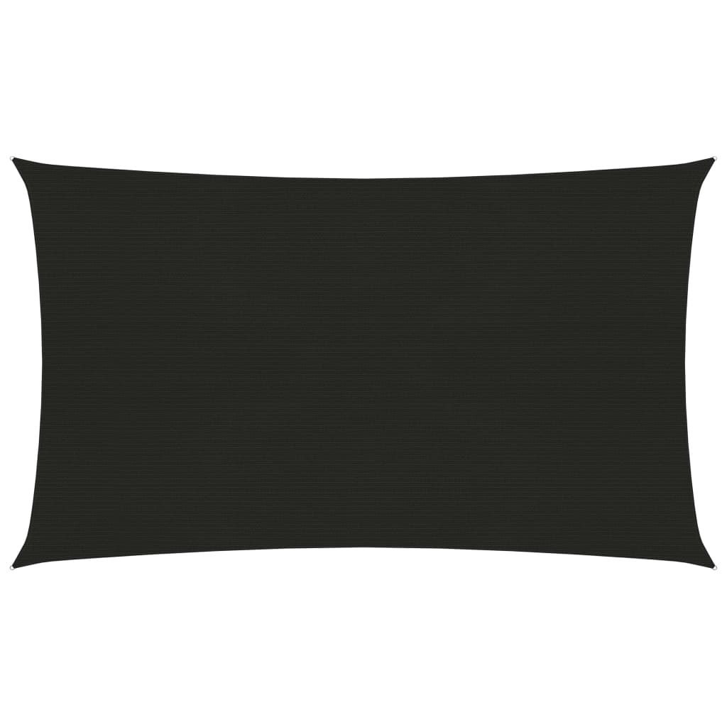 Vidaxl zonnezeil 160 g m² 2,5x5 m hdpe zwart