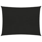 Vidaxl zonnezeil 160 g m² 3x4 m hdpe zwart