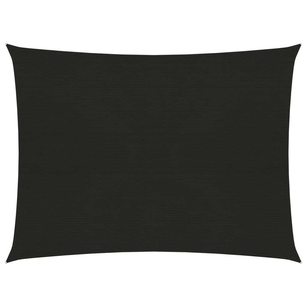 Vidaxl zonnezeil 160 g m² 3x4 m hdpe zwart