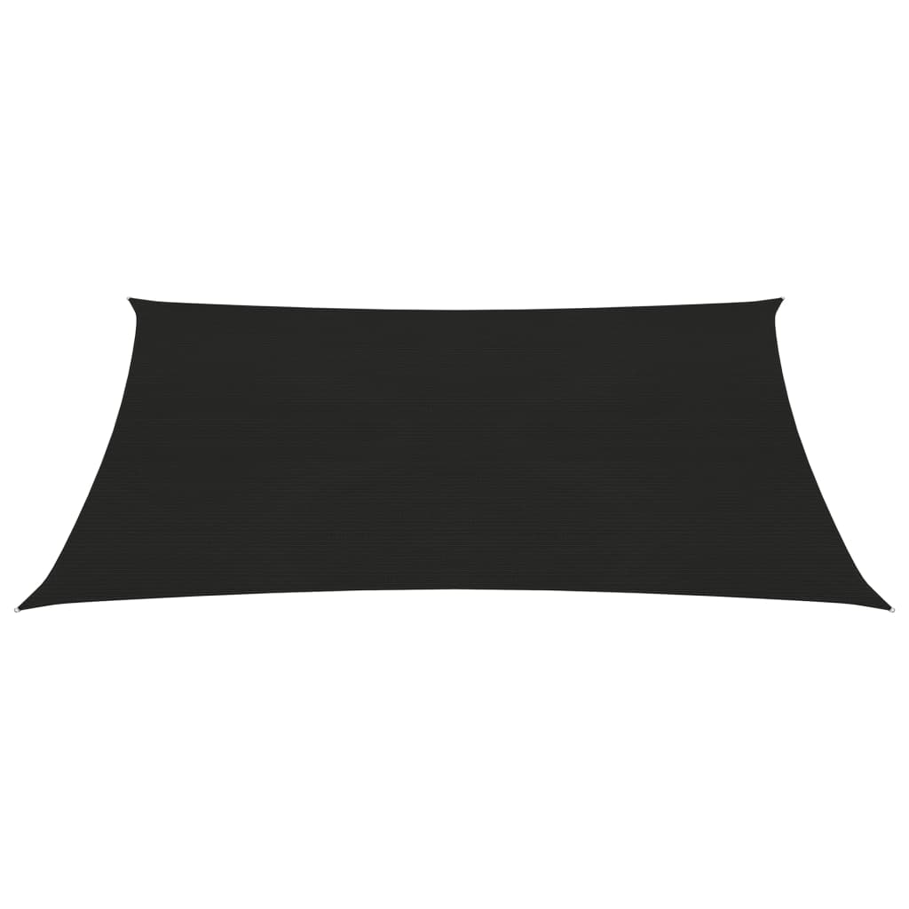Vidaxl zonnezeil 160 g m² 3x4 m hdpe zwart