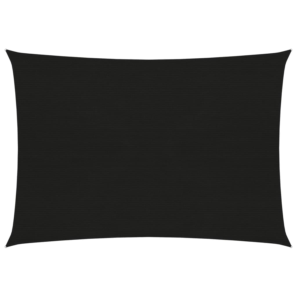 Vidaxl zonnezeil 160 g m² 3x4,5 m hdpe zwart