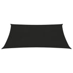 Vidaxl zonnezeil 160 g m² 3,5x4,5 m hdpe zwart