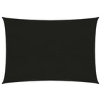 Vidaxl zonnezeil 160 g m² 3,5x5 m hdpe zwart