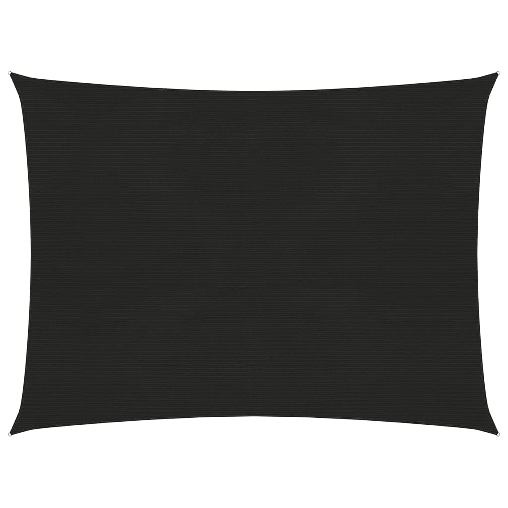 Vidaxl zonnezeil 160 g m² 5x6 m hdpe zwart