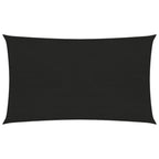 Vidaxl zonnezeil 160 g m² 5x8 m hdpe zwart